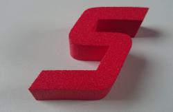 eigene Buchstaben als leichte farbige 3D Buchstaben selbstklebend