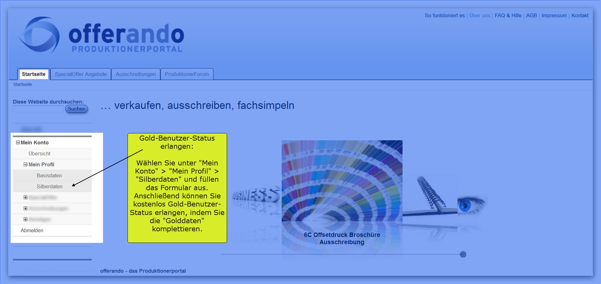 Gold-Benutzer-Status erlangen